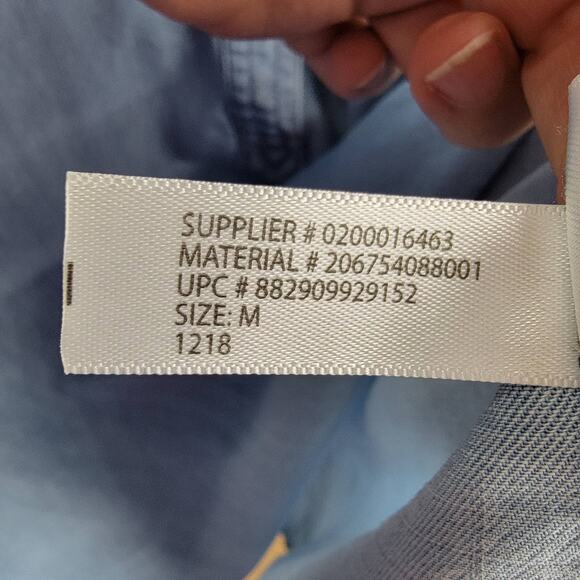 Tencel Lyocell Canadian Tuxedo Chambray Pullover Shirt - Size M - Picture 6 of 6